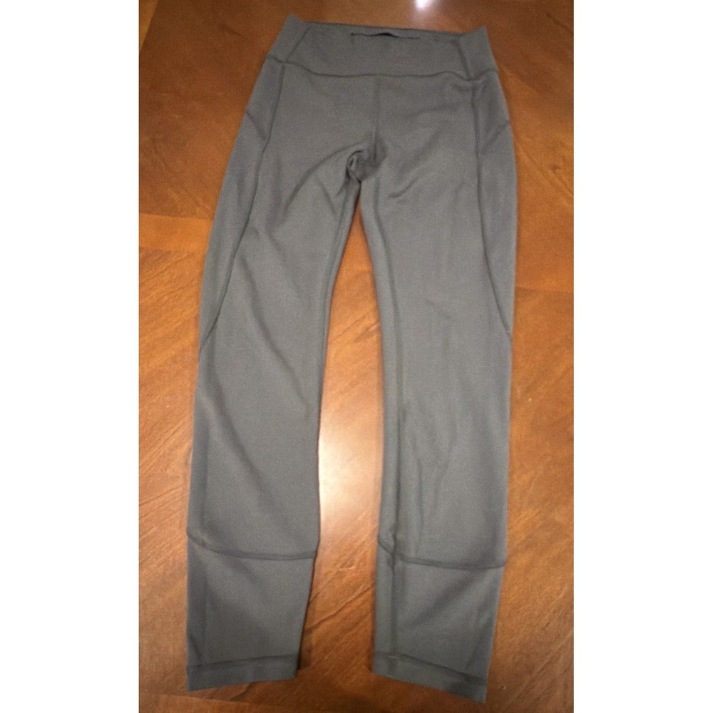Lululemon In Movement 7/8 Tight Everlux 25" Dark Shadow Gray Womens Size 8